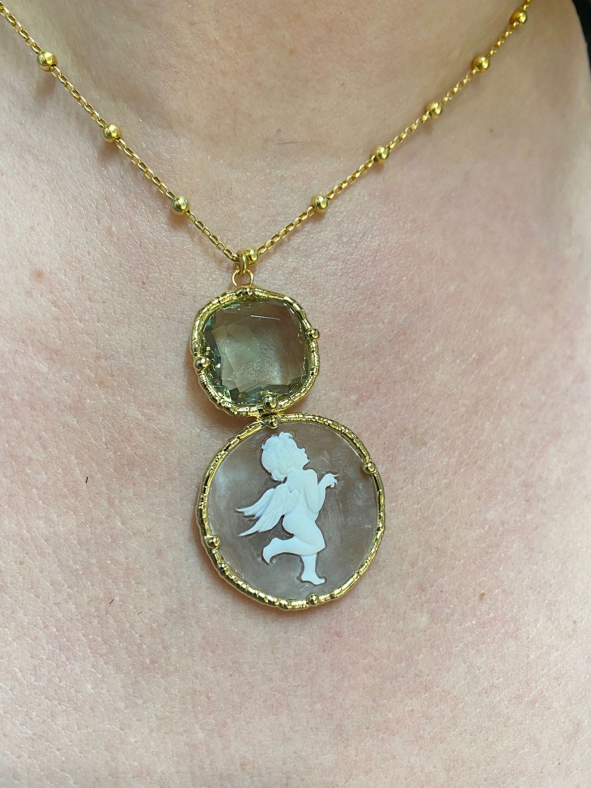 Collana Angelo Con pietra